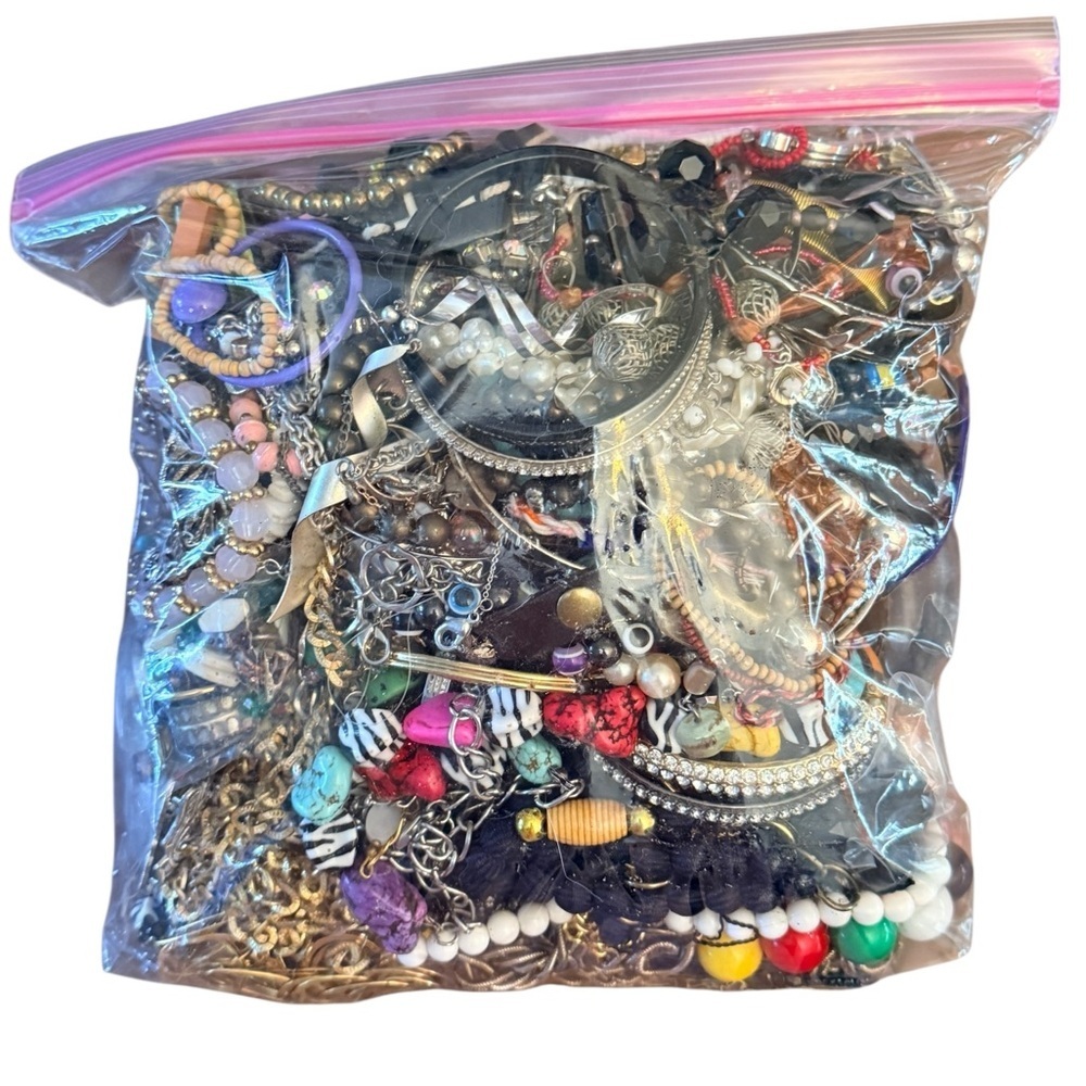 Estate Bulk Jewelry Lot 4 POUNDS as is Misc Pieces Great for Craft Projects